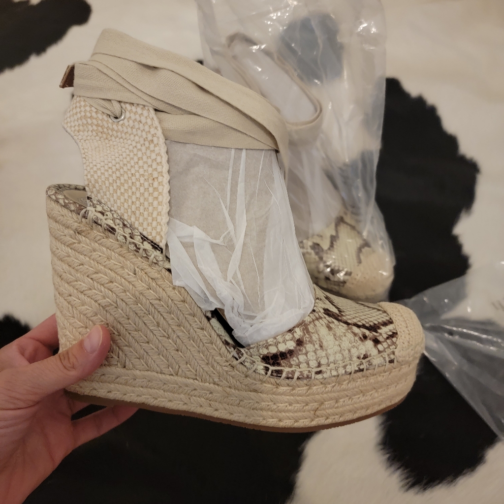 Alindra Espadrille Wedge Sandal New